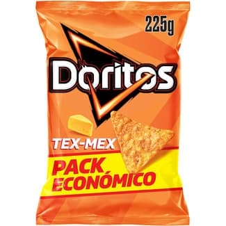 Aperitivos de maíz sabor tex-mex pack económico bolsa 225 g -