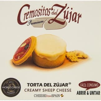 Torta del Zújar elaborado con leche cruda de oveja Merina sin gluten caja 200 g -