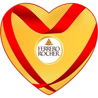 Bombones en estuche 100 g con forma de corazón -