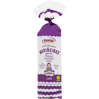 Pan sin miga natural con chía bolsa 200 g -