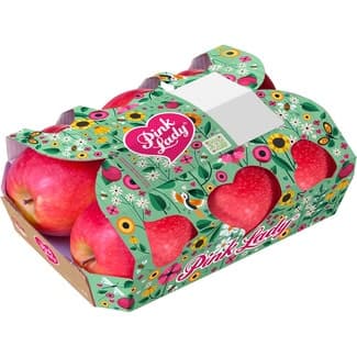 Manzana pink lady 6 unidades bandeja 1 kg peso aproximado -