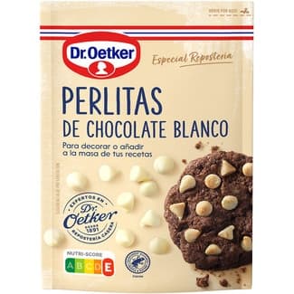 Perlitas de chocolate blanco envase 100 g -