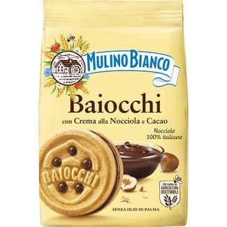Galleta rellena de crema de avellanas y cacao bolsa 260 g -