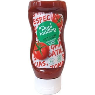 Ketchup sin azúcares refinados endulzado con pasta de dátil envase 340 g -