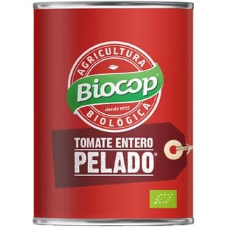 Tomate entero pelado ecológico lata 380 g -