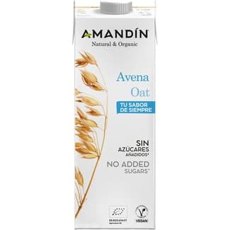 Bebida de avena ecológica sin azúcares añadidos brik 1 l -