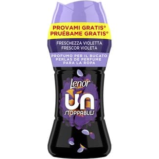 Unstoppables perlas para la lavadora perfumadas aroma Violeta 195 gr bote 16 dosis -