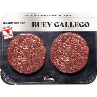 Hamburguesa de buey gallego 2 unidades bandeja 300 g -