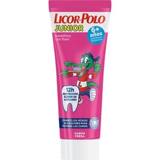 Pasta de dientes Junior sabor fresa de +6 años tubo 50 ml -