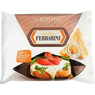 Queso italiano mezcla para fundir con Parmiggiano Reggiano en lonchas envase 150 g elaborado con leche cruda -