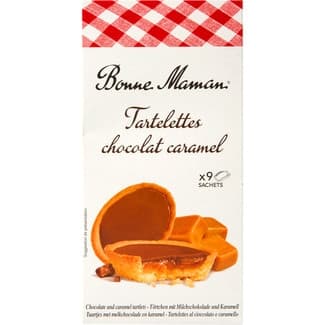 Tartaletas rellenas de chocolate y caramelo estuche 135 g -