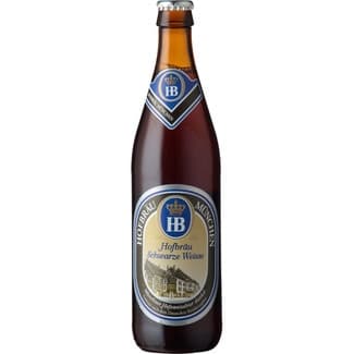 Cerveza negra de trigo alemana botella 50 cl -