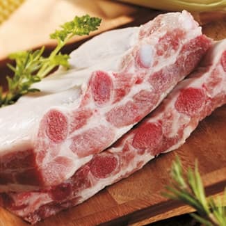 Costillas frescas carnudas de cerdo 50% Duroc
