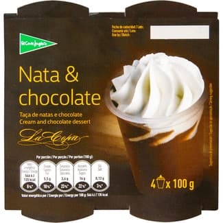 Copa de chocolate y nata pack 4 unidades 100 g -