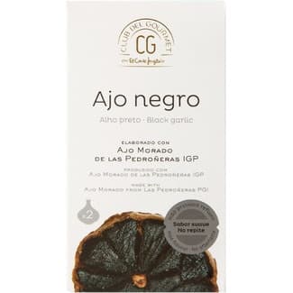 Ajo negro elaborado con ajo morado de las Predroñeras 2 unidades envase 85 g -
