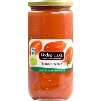Pulpa de tomate de agricultura ecológica frasco 400 g neto escurrido -