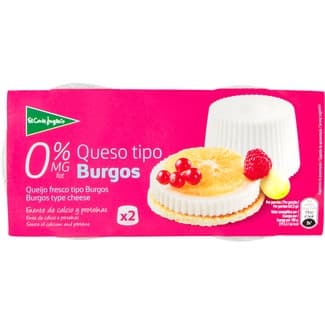 Queso fresco desnatado 0% m.g. pack 2 x 250 g envase 500 g -