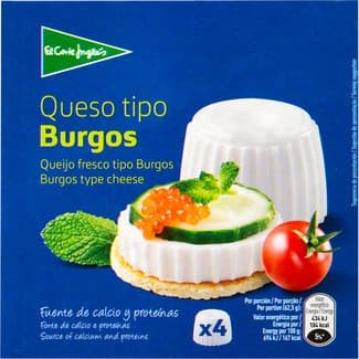 Queso fresco natural pack 4 x 62,50 g envase 250 g -