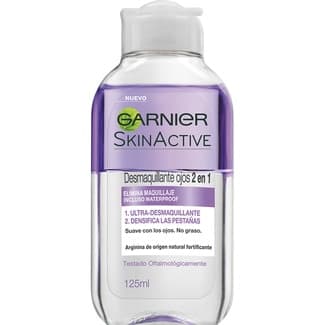 Skin Active desmaquillante waterproof de ojos 2 en 1 suave con los ojos y no graso frasco 125 ml -