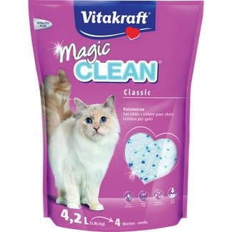 Magic Clean arena perlas de sílice para gatos envase 4,2 l -