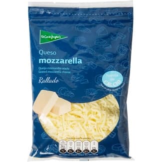 Queso mozzarella rallado de vaca elaborado con leche pasteurizada bolsa 200 g -