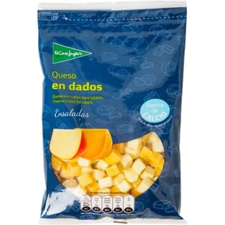 Queso de vaca en dados para ensaladas elaborado con leche pasteurizada bolsa 200 g -
