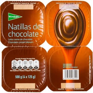 Natillas de chocolate pack 4 unidades 125 g -