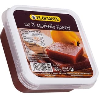 Membrillo 100% natural sin gluten tarrina 400 g neto escurrido -
