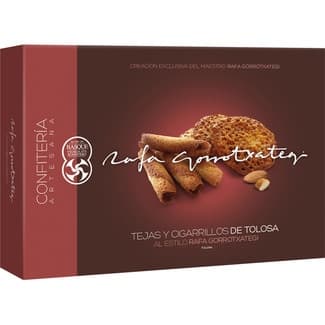 Tejas y cigarrillos artesanos exclusivos de Tolosa estuche 150 g -