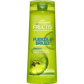 Champú fortificante Fuerza & Brillo con vitaminas B3 y B6 + esencia de pomelo frasco 360 ml para cabello normal -