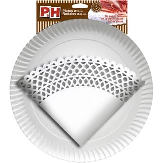 Rodal 40 cm con plato de cartón 32 cm estuche 5 unidades -