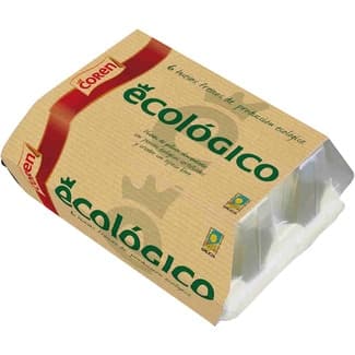 Huevos ecológicos estuche 6 unidades -