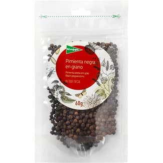 Pimienta negra en grano bolsa 60 g -