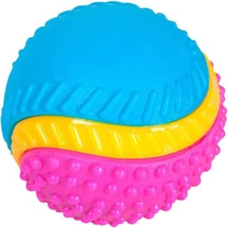 Pelota tricolor para perros 5 senses 1 unidad -