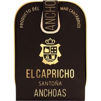 Filetes de anchoa Santoña en aceite de oliva virgen extra 16 piezas lata 50 g neto escurrido -