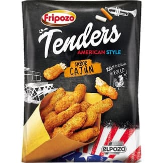 Tenders american style 100% pechuga de pollo sabor cajún envase 250 g -