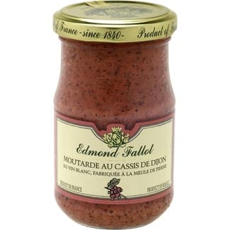 Mostaza grosella negra de Dijon frasco 205 g -