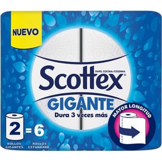 Papel de cocina Gigante 2 capas paquete 2 rollos -
