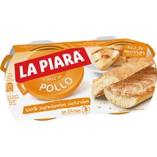 Paté de pollo sin gluten pack 2 latas 75 g -