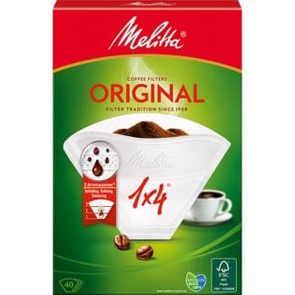 Filtros de café Classic 1-4 tazas bolsa 40 unidades -