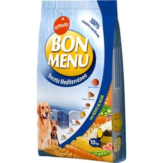 Receta Mediterránea pienso para perros adultos con jamón cocido y pollo saco 10 kg -