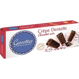 Creps bañados de chocolate negro paquete 90 g -