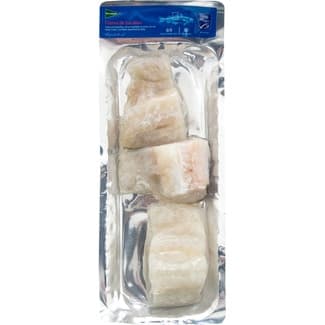 Filetes de bacalao al punto de sal bandeja 400 g neto escurrido -