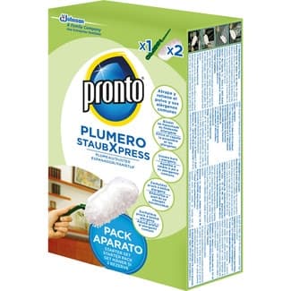 Plumero atrapapolvo mango extensible + 2 recambios -