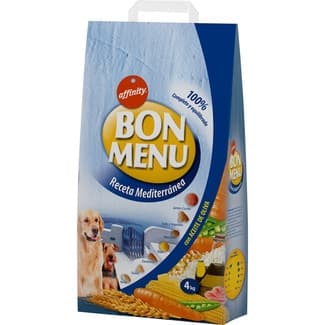 Receta Mediterránea pienso para perros adultos con jamón cocido y pollo bolsa 4 kg -