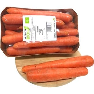 Bio zanahoria ecológica peso aproximado bandeja 800 g -