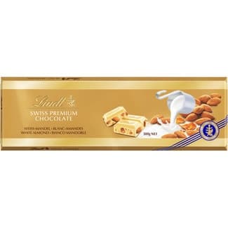 Chocolate blanco con almendras tableta 300 g -