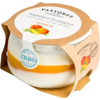 Yogur cremoso con mango azucarado sin gluten ecológico envase 135 g -