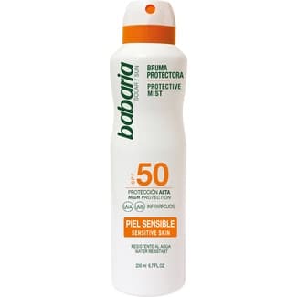 Bruma protectora SPF-50 pieles sensibles resistente al agua spray 200 ml -