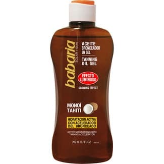 Aceite bronceador en gel Monoi Tahiti acelerador del bronceado efecto luminoso frasco 200 ml -
